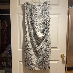 Snakeskin print dress